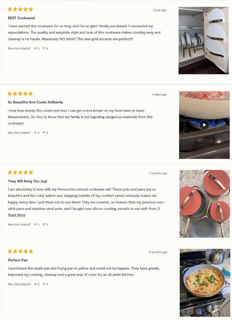 Caraway Customer Reviews