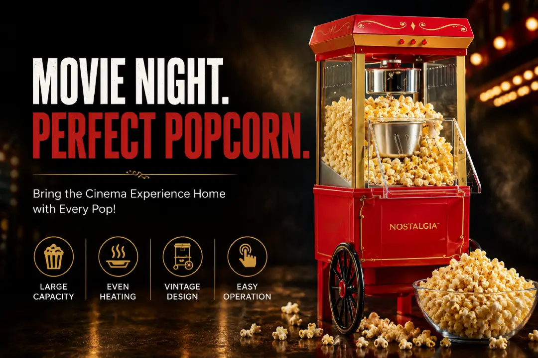 Nostalgia Popcorn Maker Review: Does the Retro Cart Actually Pop Good Popcorn?